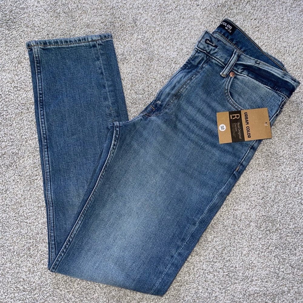 (2 for $20) Urban Color blue denim jeans size 32 slim fit
